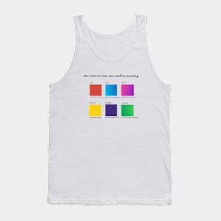 The color of your aura and its colors. Tank Top